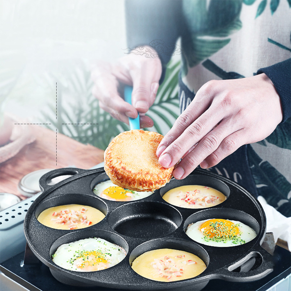 Cast Iron Corn - 7-Loch Bratpfanne aus Gusseisen, Antihaftbeschichtet, für