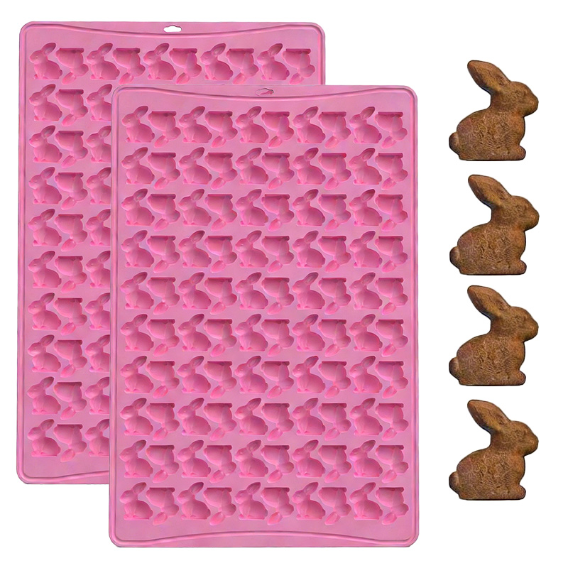 Bunny Cake Mold - 1 Stück 100-Fach 3D Hasen-Keksform Osterhase