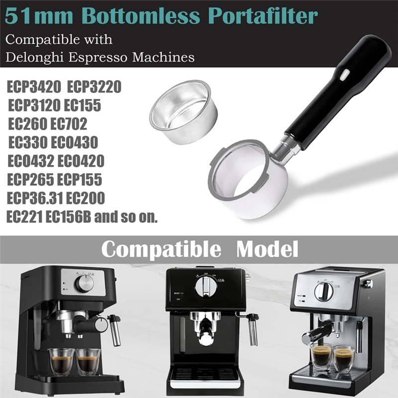 AA86 51 mm Bodenloser Siebträg – Delonghi Espresso Ecp3420 Bewertung und Preis