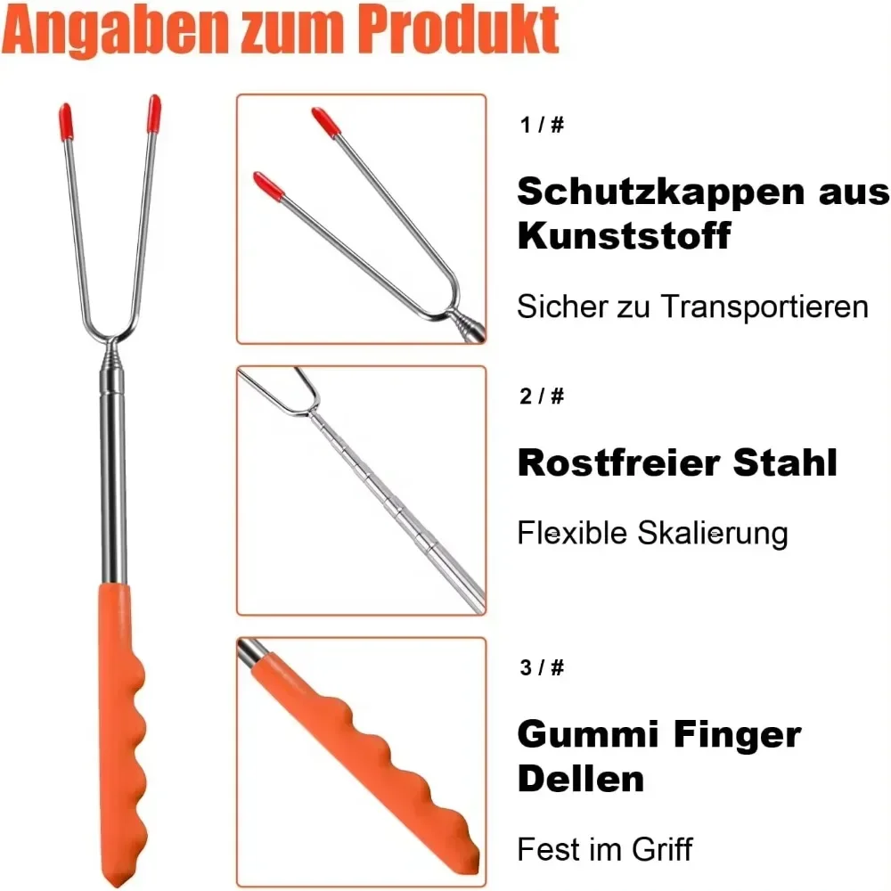 Neue BBQ-Gabeln, Teleskop-Gril – Corn Dog Stick Bewertung und Preis